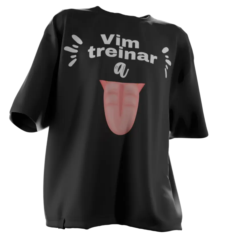 Vim treinar a língua