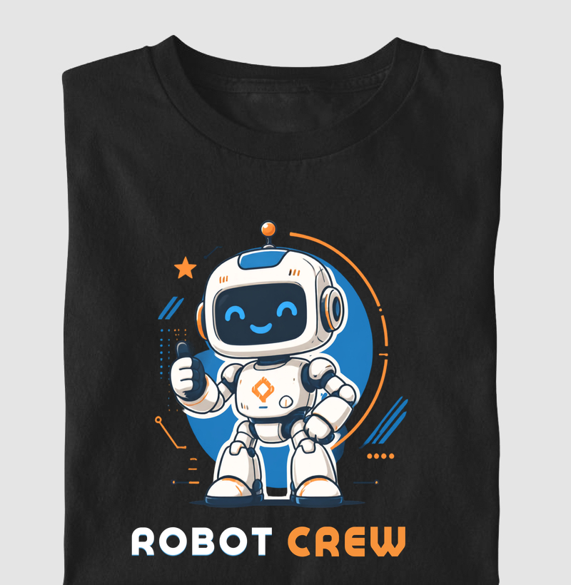 Camiseta Infantil Robot Crew