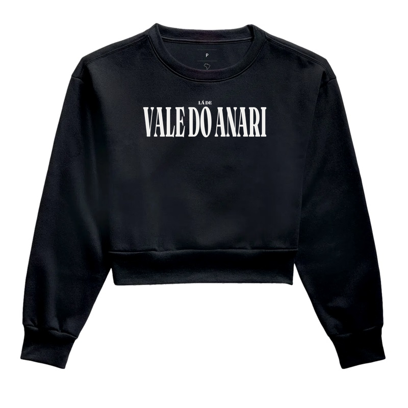 Vale do Anari | Tipografia RO - Cropped Moletom