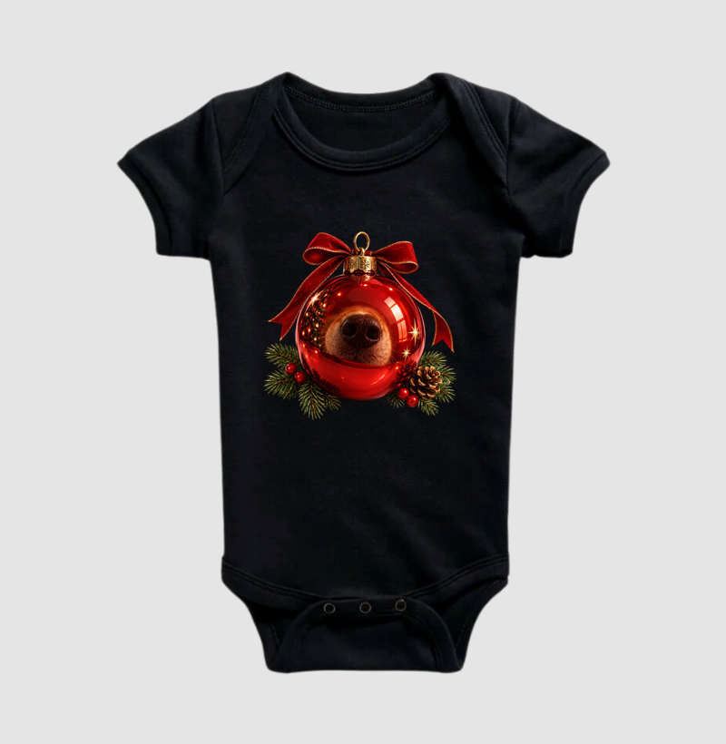 Focinho Natalino - Body Infantil