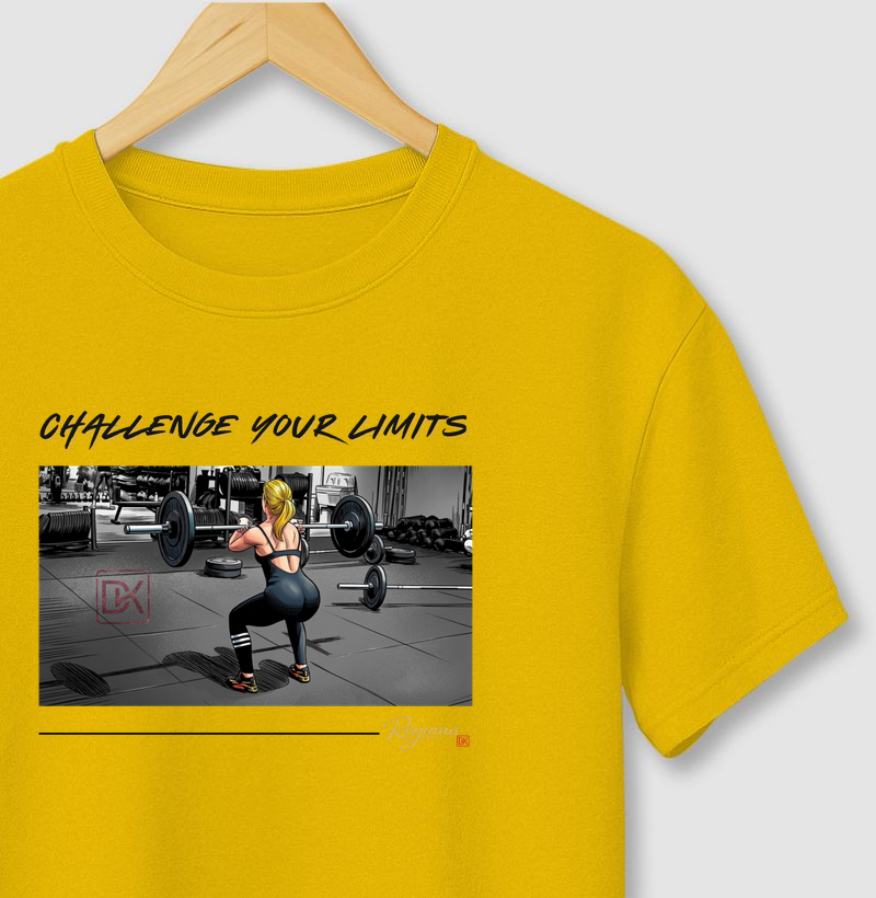 Camiseta Masculina, Feminina, Babylook e Unissex Crossfit “Your Limits” - Algodão 100%