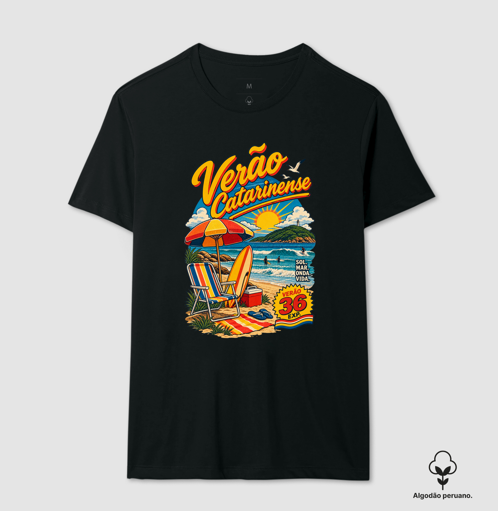 Verão Catarinense - Camiseta Algodão Peruano