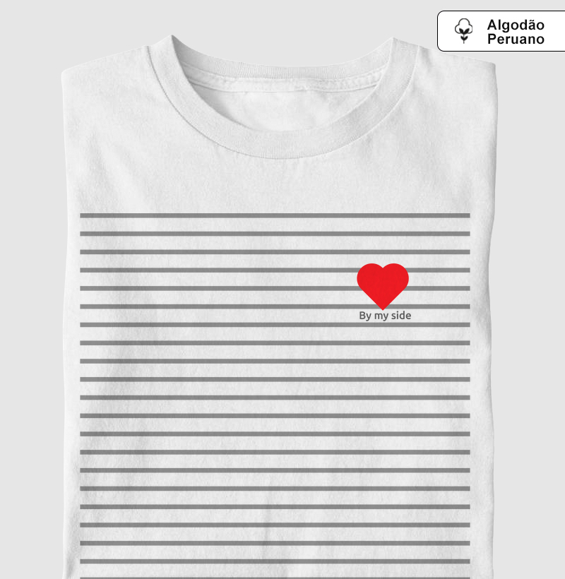 Coração Delicado - Algodão Peruano