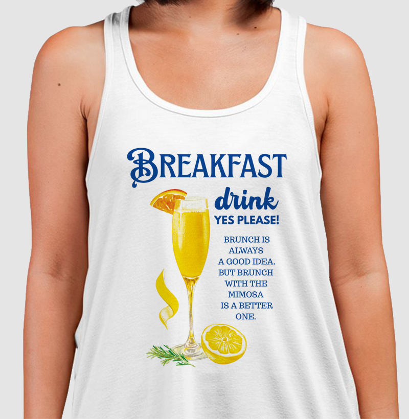 Camiseta Regata - Breakfast Drink