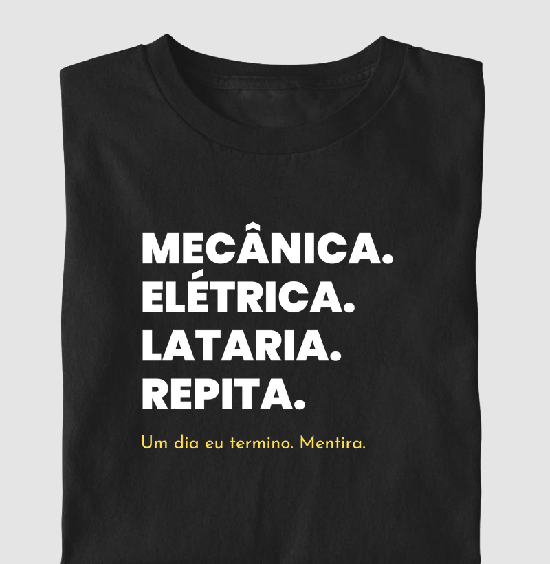MECÂNICA.  ELÉTRICA. LATARIA. REPITA.