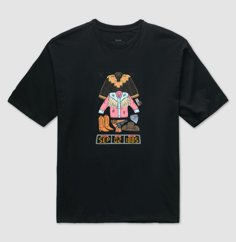 Camiseta Marty 1885 — De Volta para o Futuro III - Camiseta Oversized