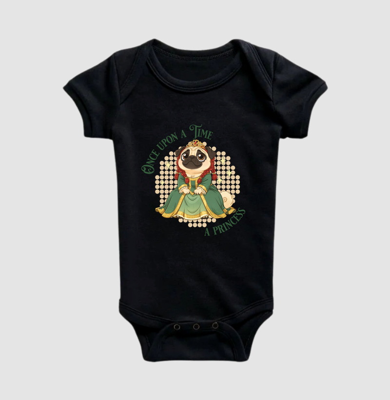 Body Infantil Princesa Pug