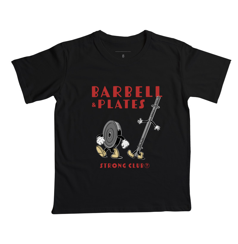 Camiseta Barbell & Plates Strong Club