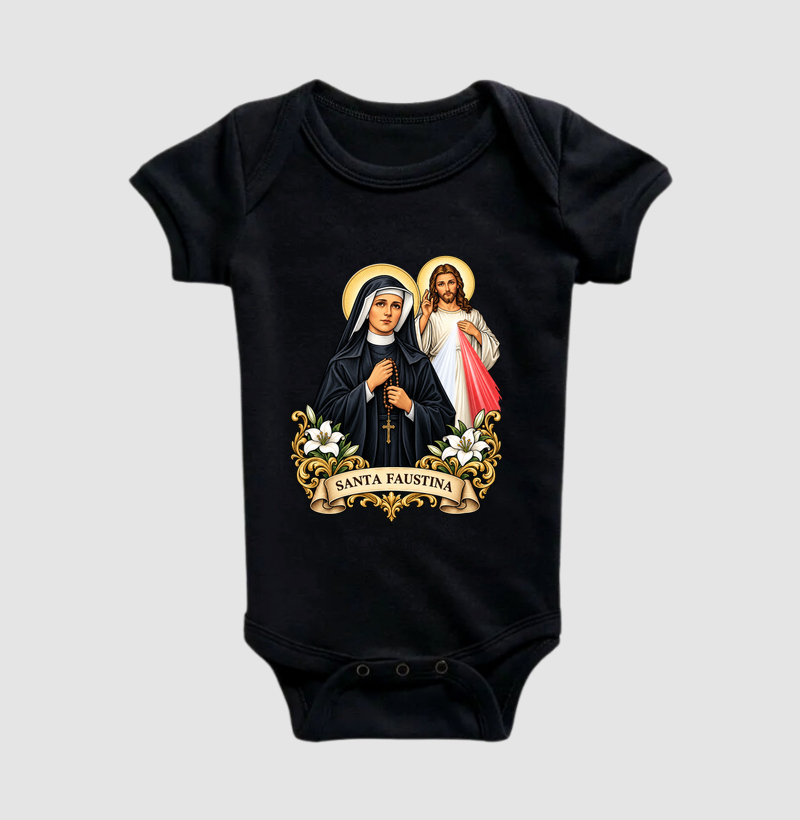 Santa Faustina - Body Infantil