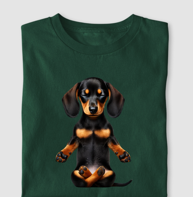 Dachshund Meditando