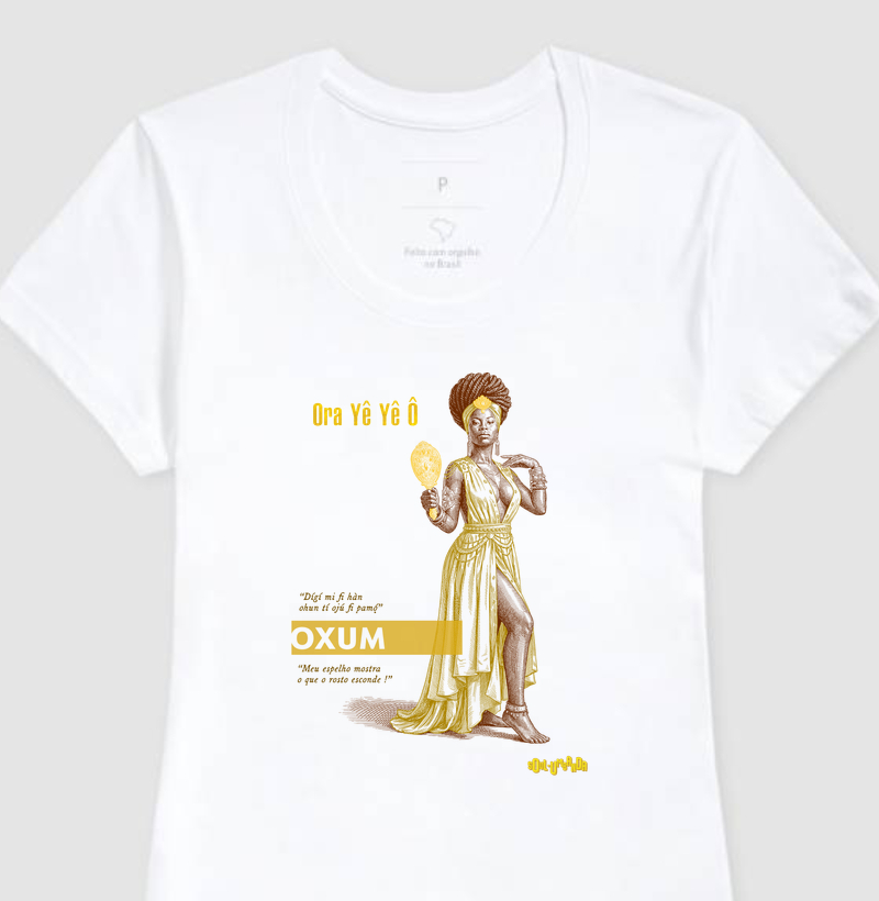 camiseta OXUM iorubá feminina