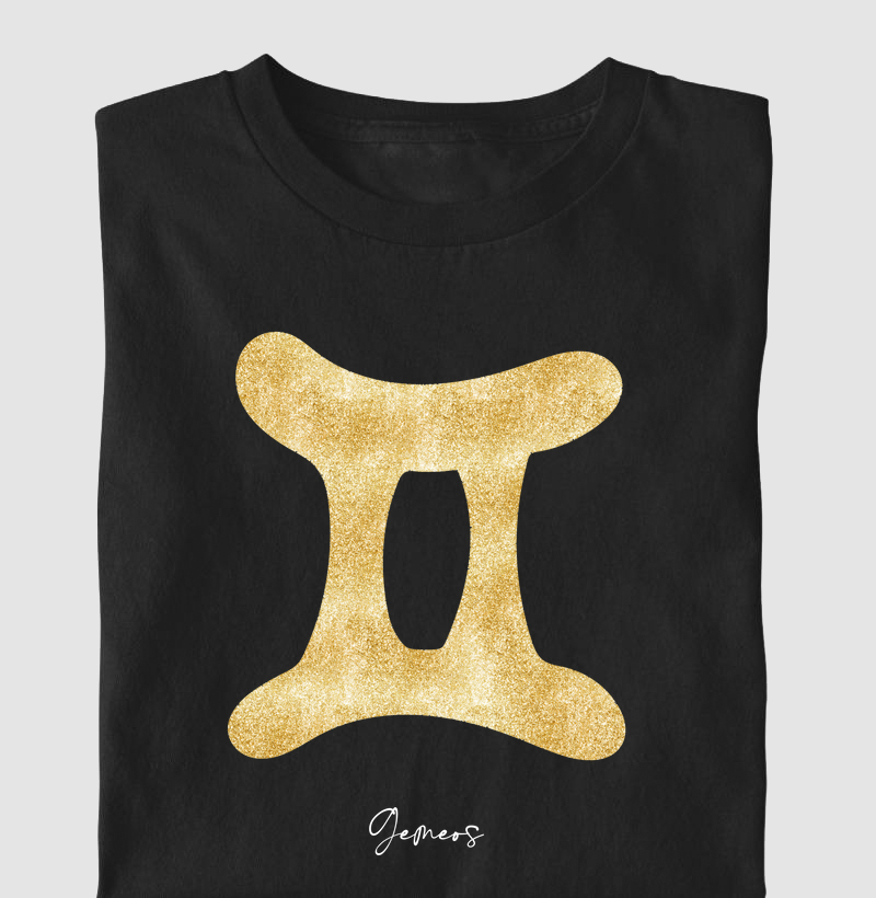 Símbolo Gêmeos Dourado