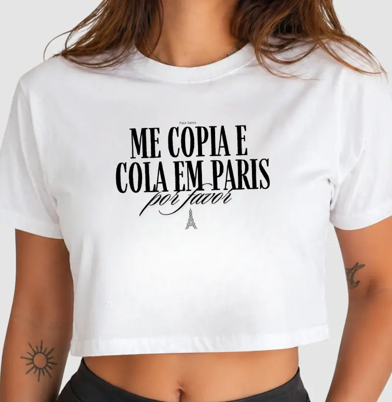 Cropped Me Copia e Cola em Paris por Favor | Fala Sério 