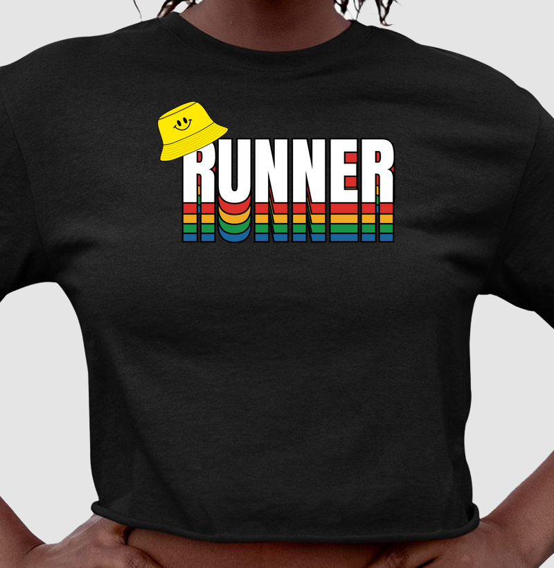 Cropped -  Runner Logo Bucket Hat