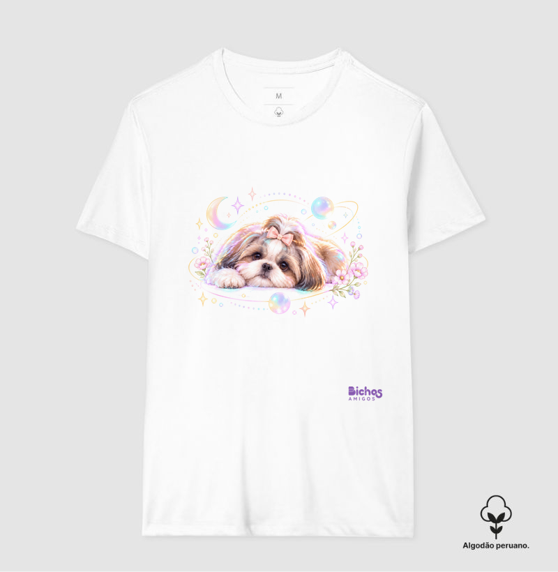 Shih Tzu - Camiseta Algodão Peruano
