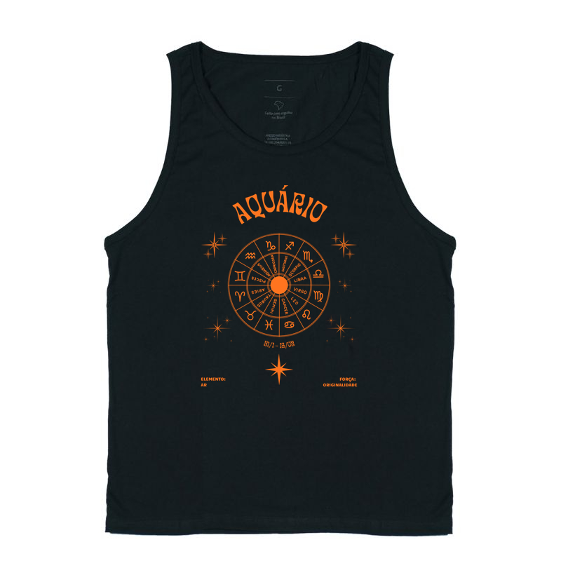 Camiseta Aquário — Originalidade no Ar