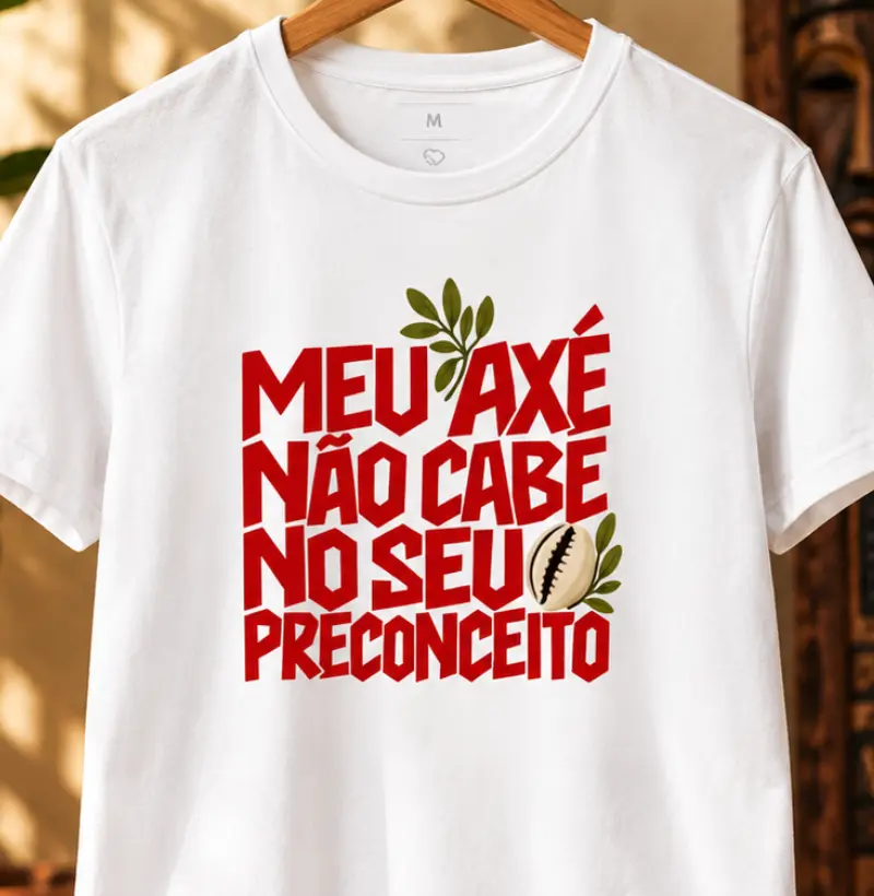 MEU AXÉ - Camiseta Algodão Peruano