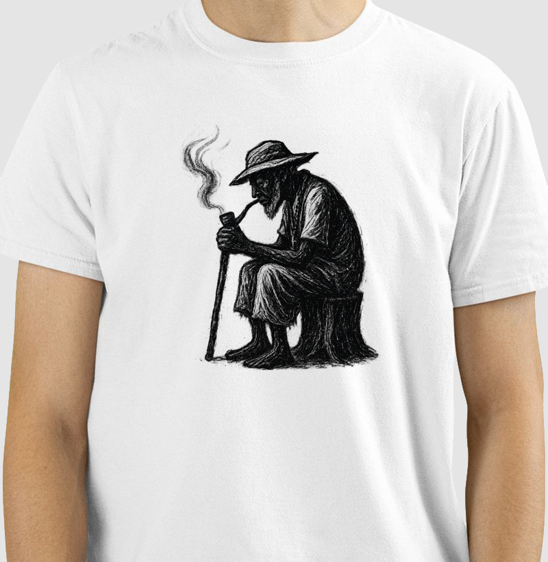 Preto velho fumando - centro 