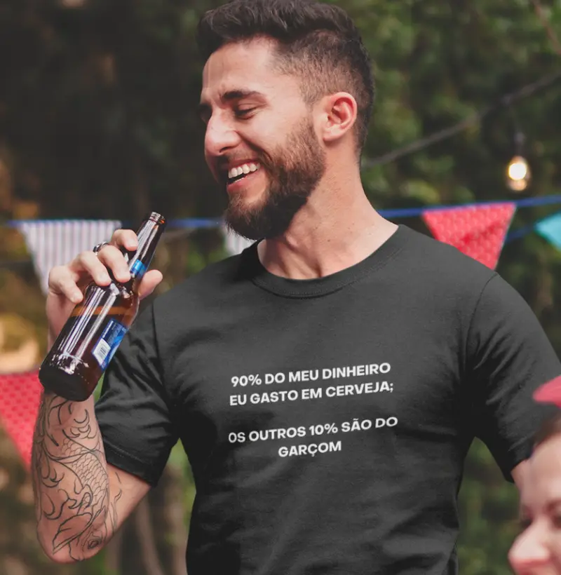 Não gasto tudo com cerveja