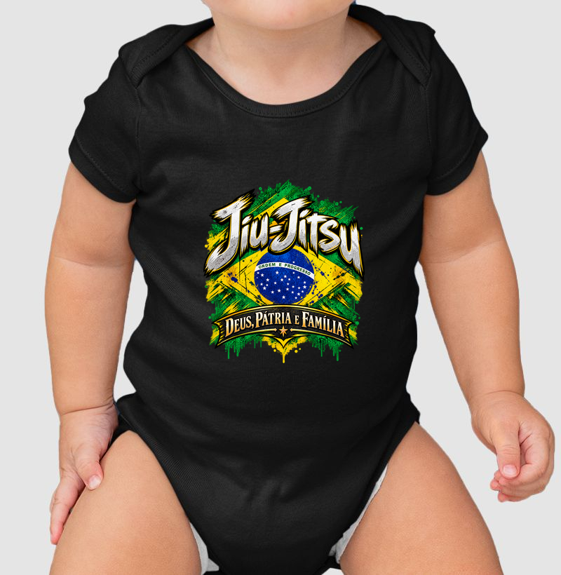 Jiu-Jitsu: Deus, Patria & Família - Body Infantil