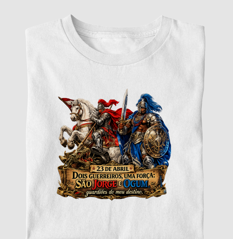 Camiseta São Jorge e Ogum