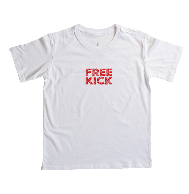 CAMISETA INFANTIL FREE KICK CORAÇÕES