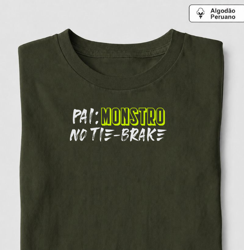 Pai monstro! - Camiseta Algodão Peruano