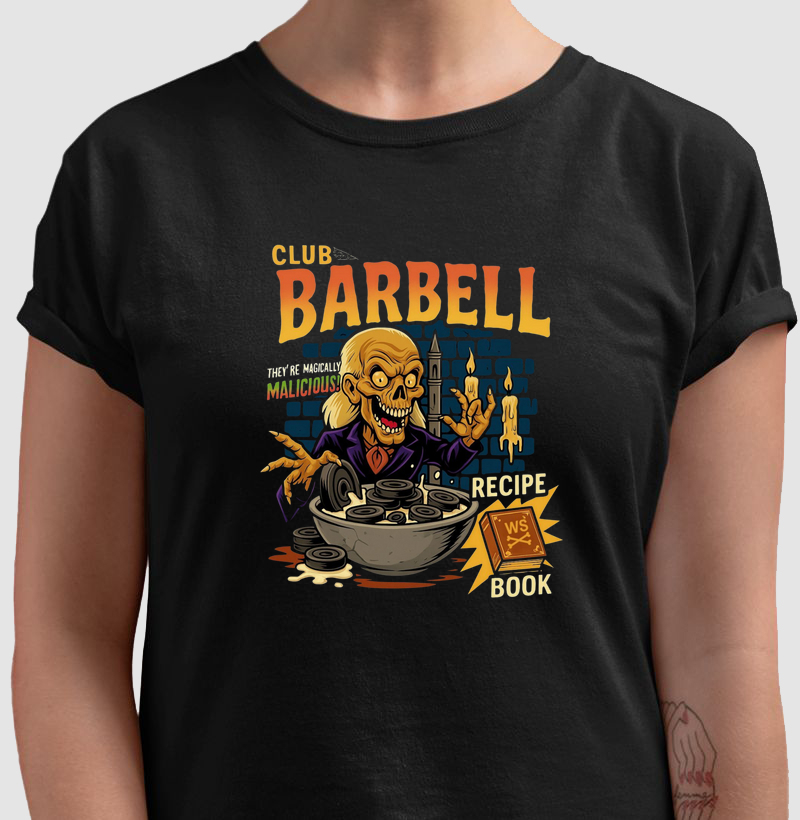Camiseta Wodskull Barbell Club Breakfast