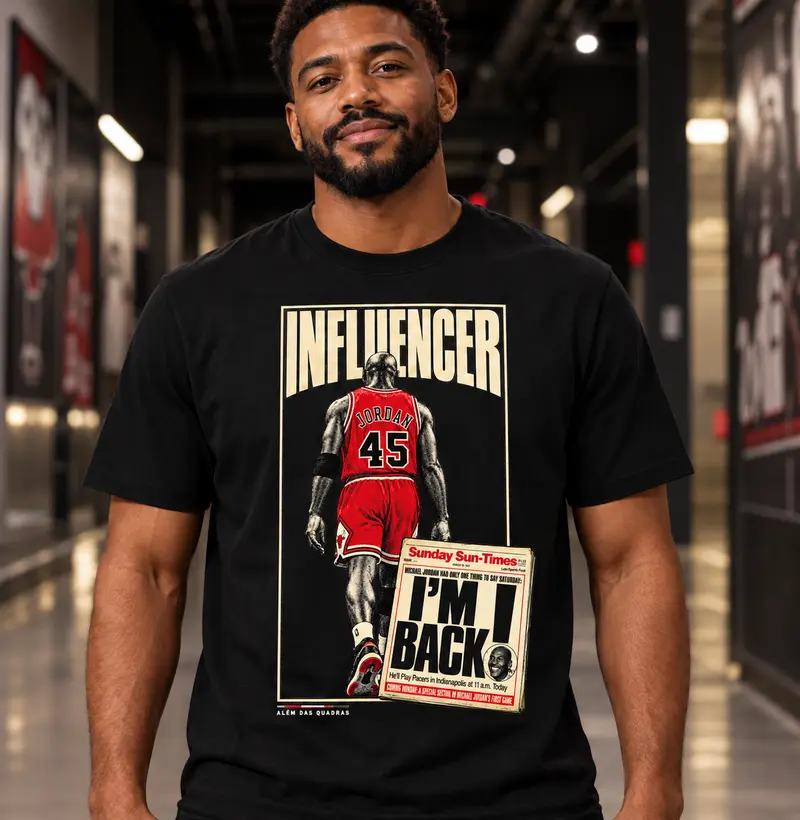 Camiseta Michael — I'm Back 1995 | Influencers Ballers