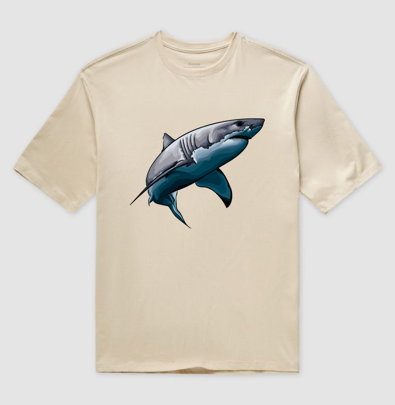 Tubarão Branco - Camiseta Oversized