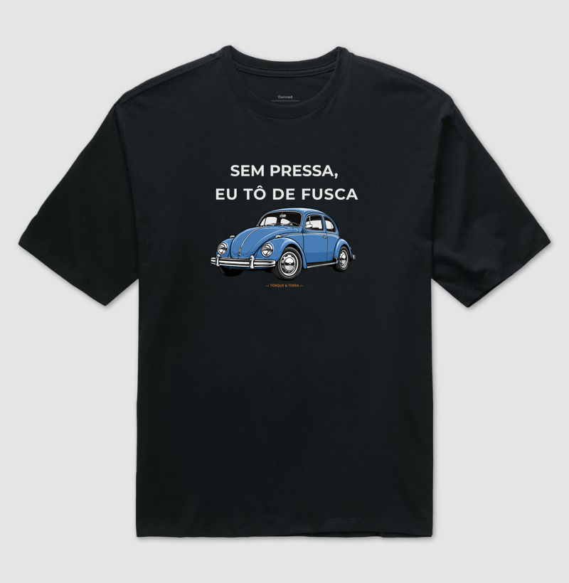 Sem pressa, eu tô de fusca - Azul médio acinzentado
