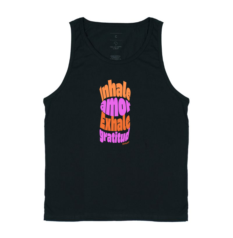 Inhale amor, Exhale gratitud - orange