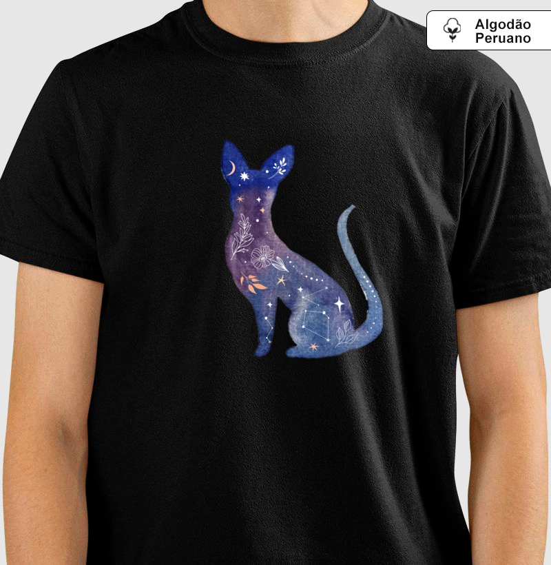 Mystic Cat - Produto Premium - Algodão Peruano