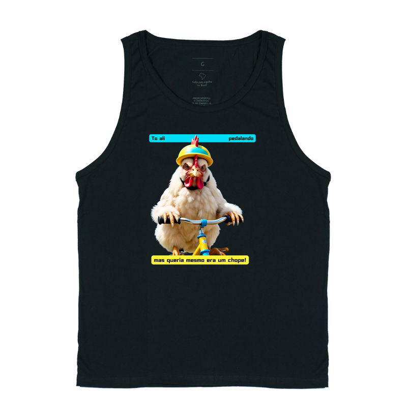 Estou ali pedalando