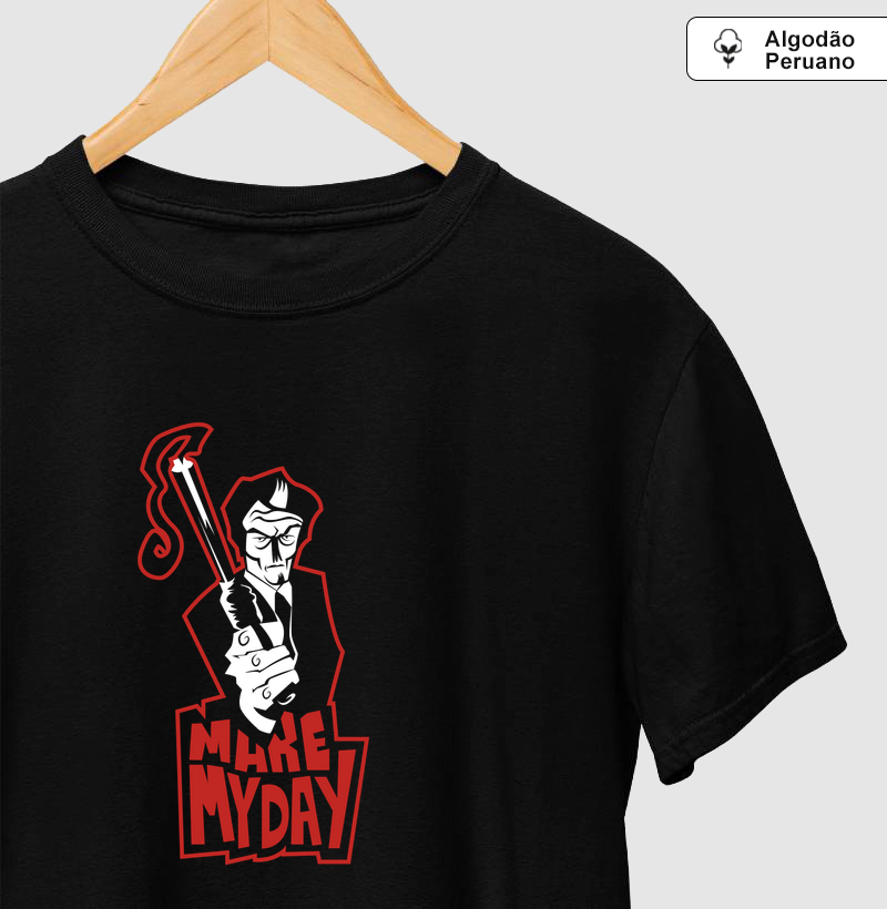 Camiseta Algodão Peruano Faça o meu dia - Camiseta Algodão Peruano