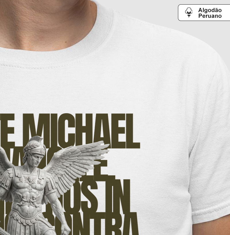 Sancte Michael Archangele - Algodão Peruano