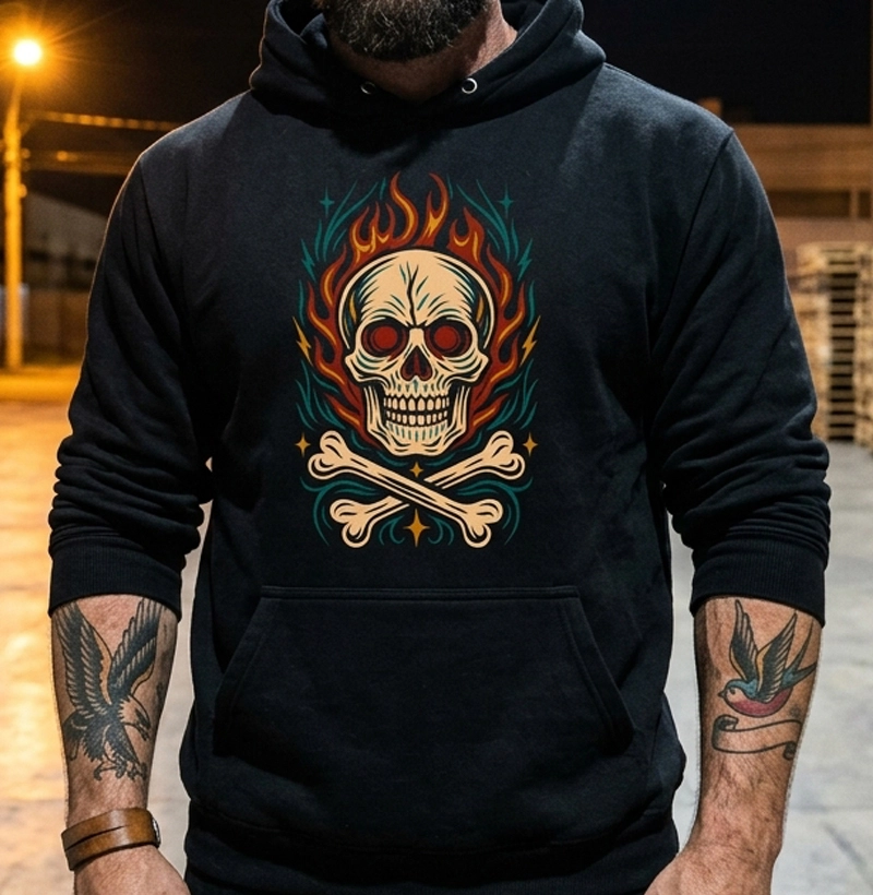Flaming Skull