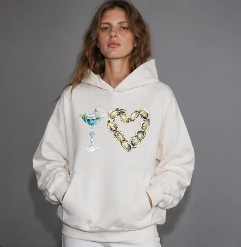 Moletom Capuz I Love Oyster - por Enfim