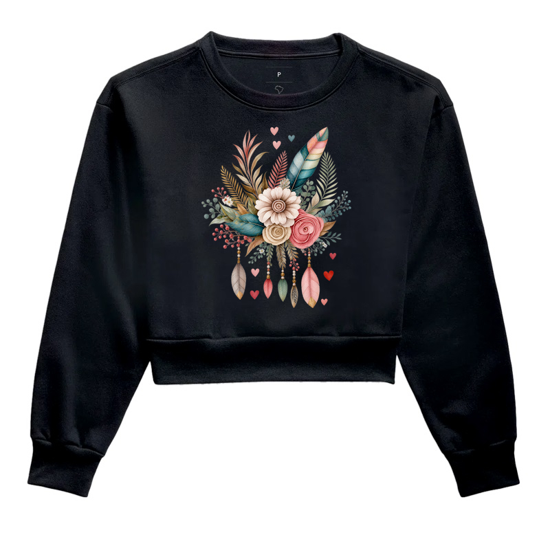 Jardim Boho - Cropped Moletom