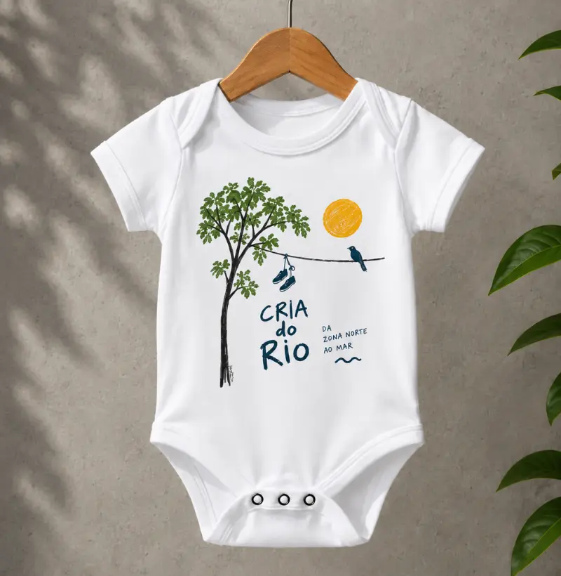 CRIA DO RIO - DA ZONA NORTE AO MAR - Body Infantil
