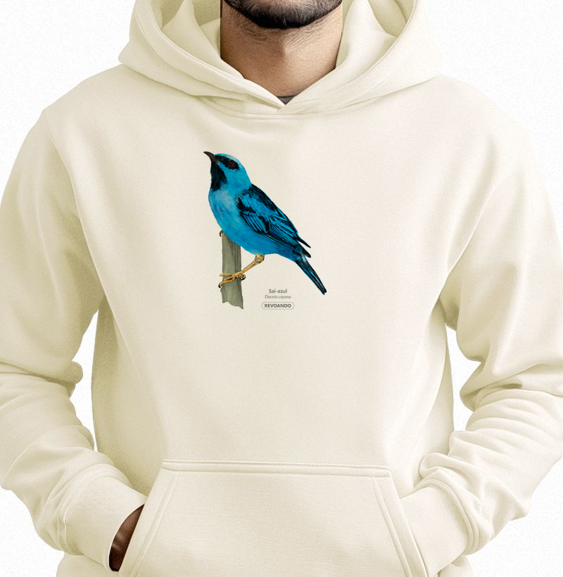 Aves do Brasil - Saí-azul - Moletom Hoodie