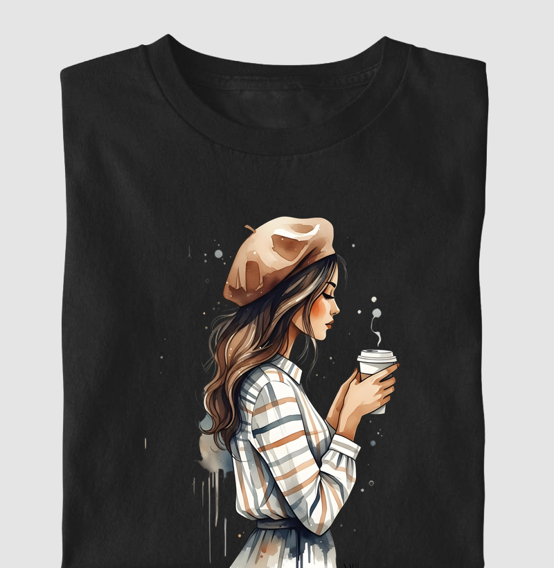 Camiseta Algodão Premium - Manhã Francesa 