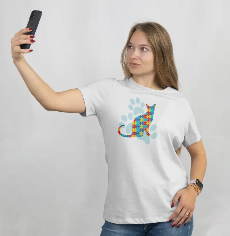 Gato quebra-cabeça e o infinito-Autismo.