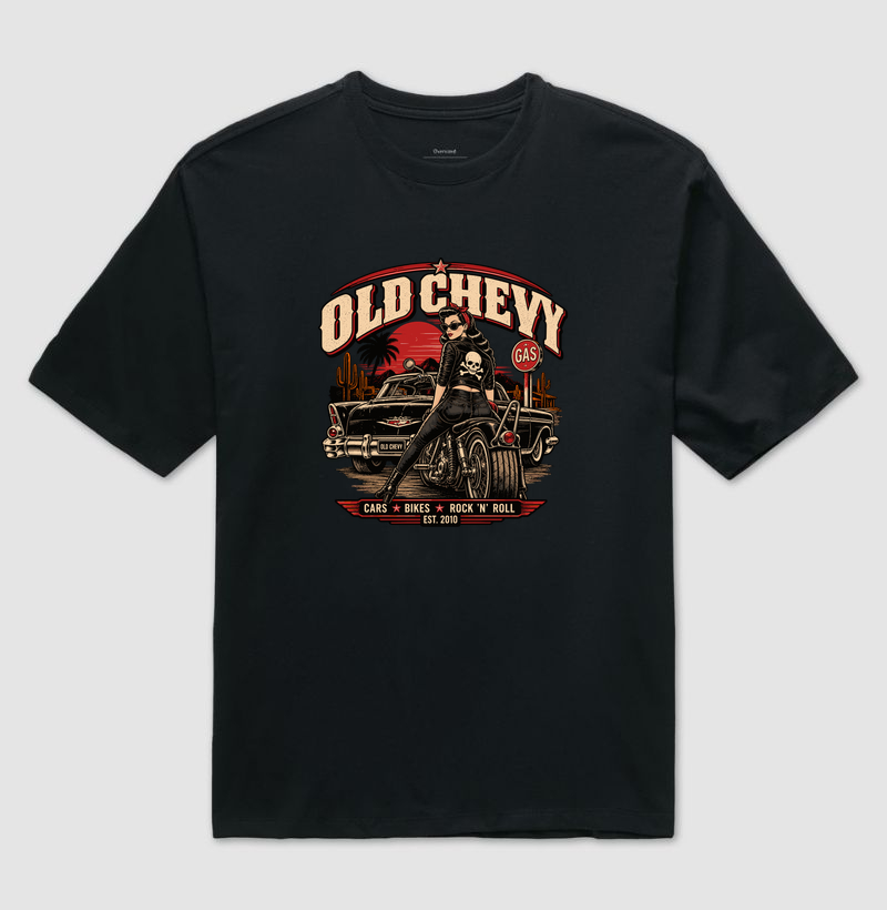 Backroad Rebel | Road Rebels - Old Chevy - Camiseta Oversized