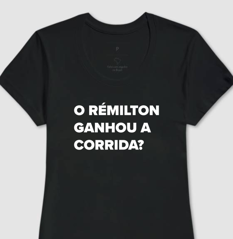 O Hamilton ganhou a corrida?