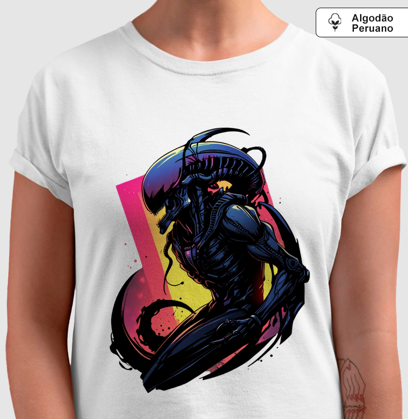 Camiseta Algodão Peruano Forma Hostil