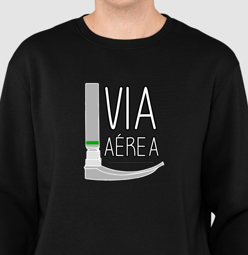 Estampa Via Aérea Intubação Emergência Laringoscópio