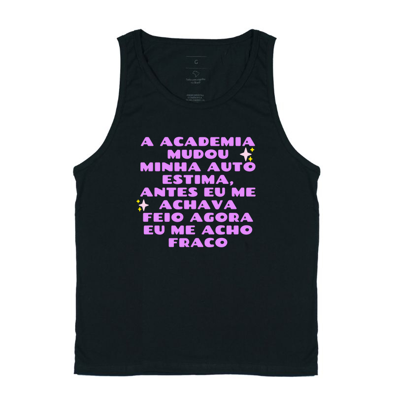 A academia mudou a minha auto estima antes eu me achava feio, agora eu me acho fraco