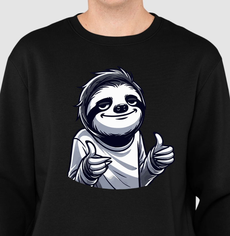 Suéter Moletom - Preguiça - Joinha