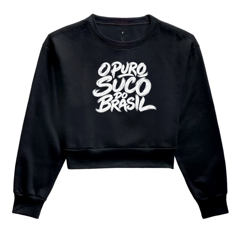 Moletom Cropped Suco - Cropped Moletom